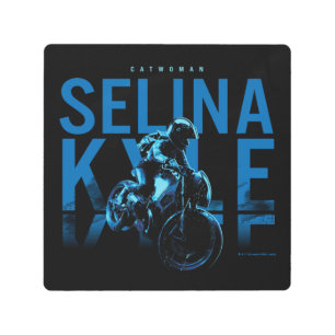 Impresión En Metal Catwoman Selina Kyle Motorcycle