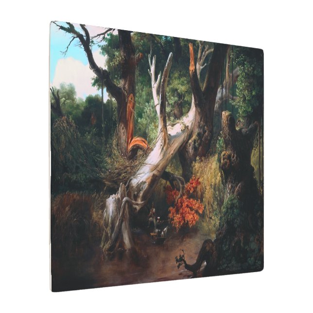 Impresión En Metal Caza en las marismas pontinas por Horace Vernet (Angulado)