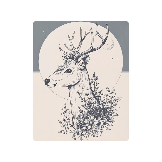 Impresión En Metal Celestial Deer Metal Print (Anverso)