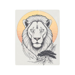 Impresión En Metal Celestial Lion Metal Print