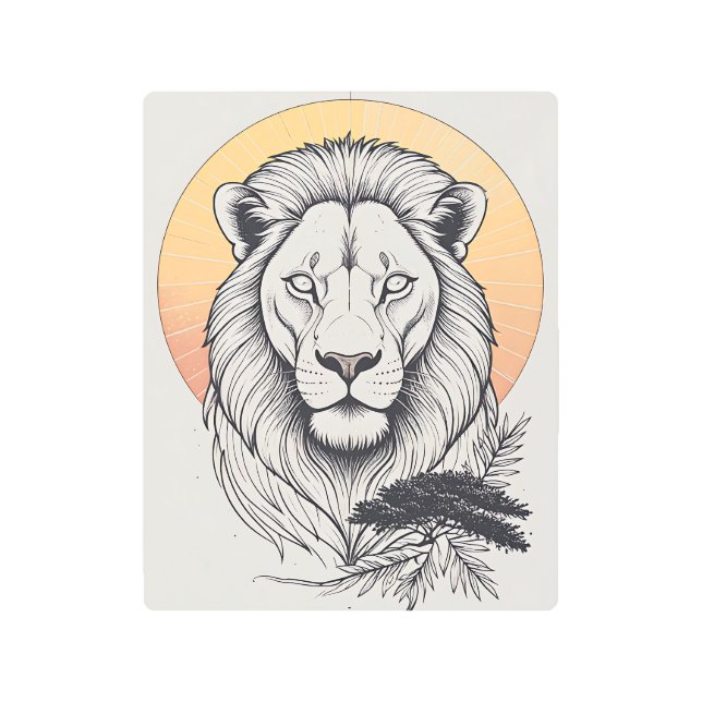 Impresión En Metal Celestial Lion Metal Print (Anverso)