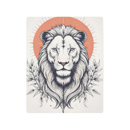 Impresión En Metal Celestial Lion Metal Print