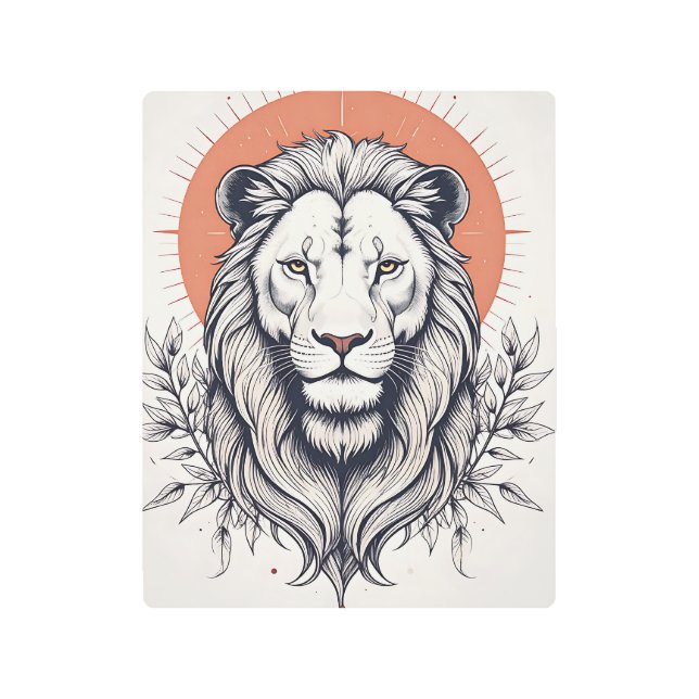 Impresión En Metal Celestial Lion Metal Print (Anverso)
