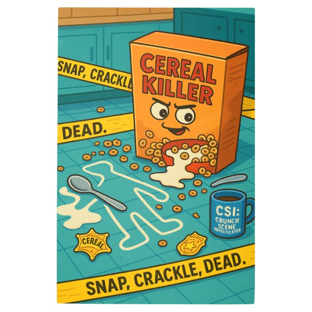 Impresión En Metal  Cereal Killer (Anverso)