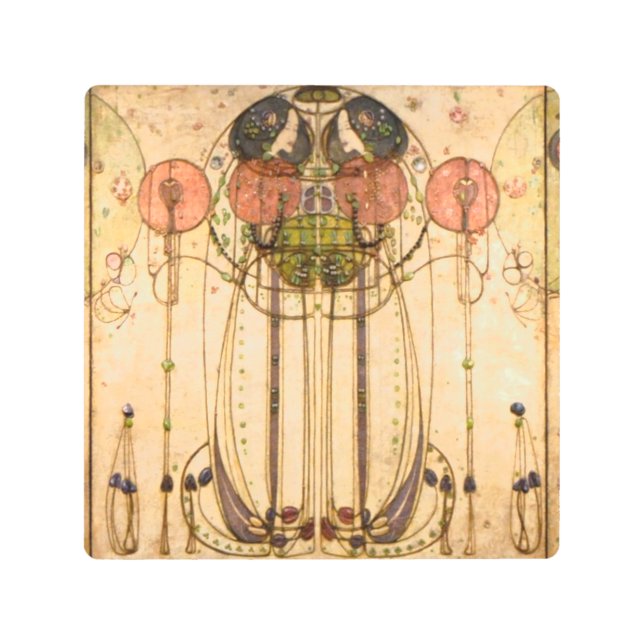 Impresión En Metal Charles Rennie Mackintosh The Wassail (Anverso)