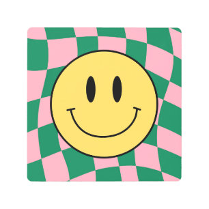 Impresión En Metal Checkered Bliss