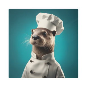 Impresión En Metal Chef Otter