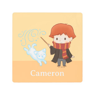 Impresión En Metal Chibi Ron Weasley Patronus