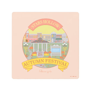 Impresión En Metal Chicas Gilmore Festival Stars Hollow de Otoño