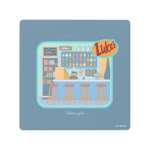 Impresión En Metal Chicas Gilmore   Gráfico de Luke's Diner