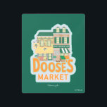 Impresión En Metal Chicas Gilmore | Mercado de Doose<br><div class="desc">Dé un paseo por el sendero de la memoria con este divertido y colorido ilustracion del Doose's Market, el supermercado local donde se desarrollan muchas payasadas de Stars Hollow. Con su pintoresco exterior con sus vibrantes frutas, verduras y el emblemático cartel de la tienda, este diseño es perfecto para los...</div>