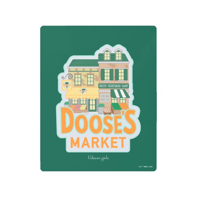 Impresión En Metal Chicas Gilmore | Mercado de Doose (Anverso)