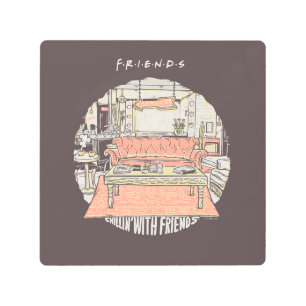 Impresión En Metal Chillin' with FRIENDS™ Cartoon