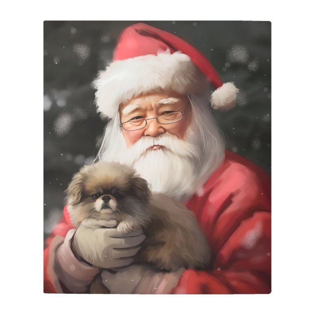 Impresión En Metal Chin japonés con Navidades festivos de Santa Claus (Anverso)