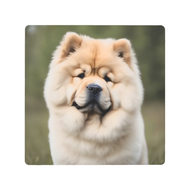 Impresión En Metal Chow Chow (Anverso)