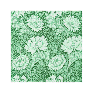 Impresión En Metal Chrysanthemum Green, William Morris