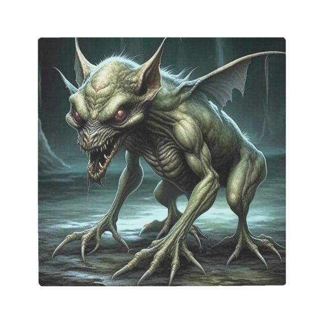 Impresión En Metal Chupacabra - Monstruos criptográficos o animales (Anverso)