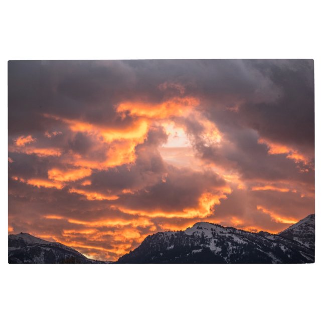 Impresión En Metal Cielos feroces (Anverso)