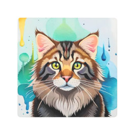 Impresión En Metal Cierra un perro lindo