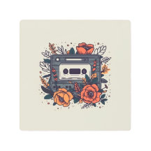 Cinta de cassette floral