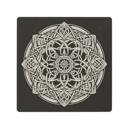 Impresión En Metal Círculo celta de B&W