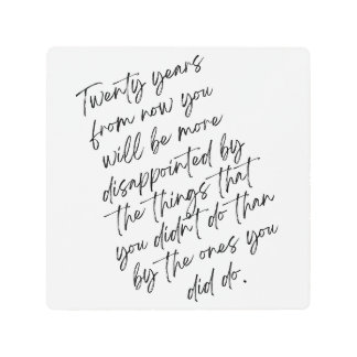 Impresión En Metal Cita de Mark Twain