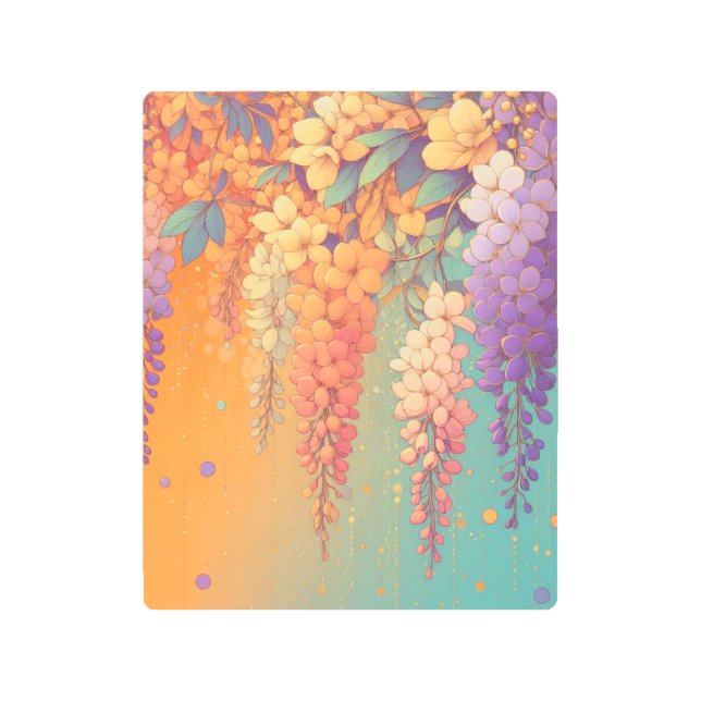 Impresión En Metal Citrus Sunset Wisteria (Anverso)