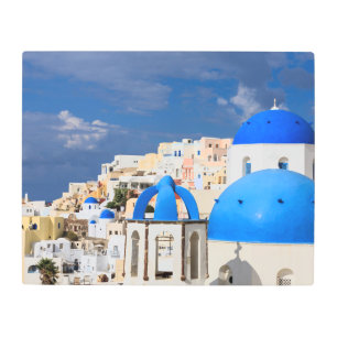 Impresión En Metal Cityscape de Santorini, Grecia