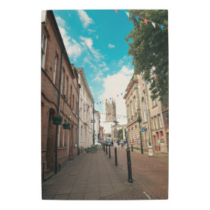 Impresión En Metal Ciudad de campo inglesa