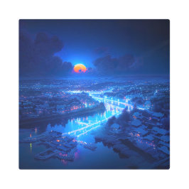 Impresión En Metal Ciudad mística