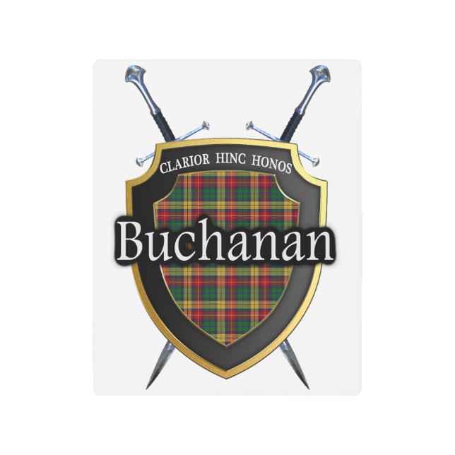 Impresión En Metal Clan escocés Buchanan Tartan Accents (Anverso)