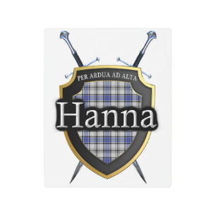 Impresión En Metal Clan escocés Hanna Hannay Tartán acentos