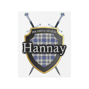 Impresión En Metal Clan escocés Hannay Tartan Accents