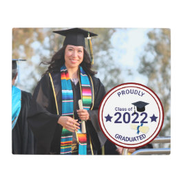 Impresión En Metal Clase elegante de año de graduación de la foto de