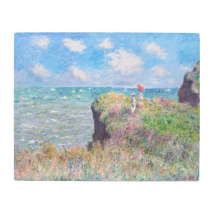 Impresión En Metal Claude Monet - Camino acantilado en Pourville