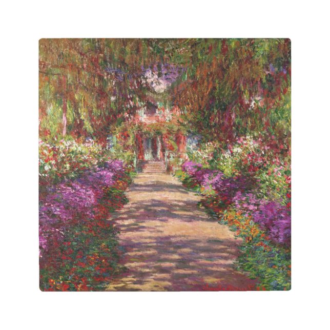 Impresión En Metal Claude Monet | Una ruta en el jardín de Monet (Anverso)