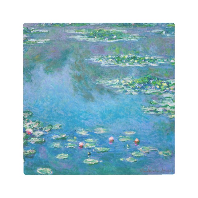 Impresión En Metal Claude Monet - Water Lilies 1906 (Anverso)