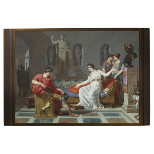 Impresión En Metal Cleopatra y Octavian de Louis Gauffier