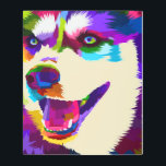 Impresión En Metal close up of face husky Canvas<br><div class="desc">PERFECT DECOR AND GIFT: A perfect wall art for living room,  bedroom,  kitchen,  office,  hotel,  dining room,  bathroom,  bar etc. A great gift for your friends or family who enjoy decorating their homes.We have a variety of wall art paintings with different themes and styles to choose from.</div>