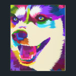 Impresión En Metal close up of face husky Canvas<br><div class="desc">PERFECT DECOR AND GIFT: A perfect wall art for living room,  bedroom,  kitchen,  office,  hotel,  dining room,  bathroom,  bar etc. A great gift for your friends or family who enjoy decorating their homes.We have a variety of wall art paintings with different themes and styles to choose from.</div>