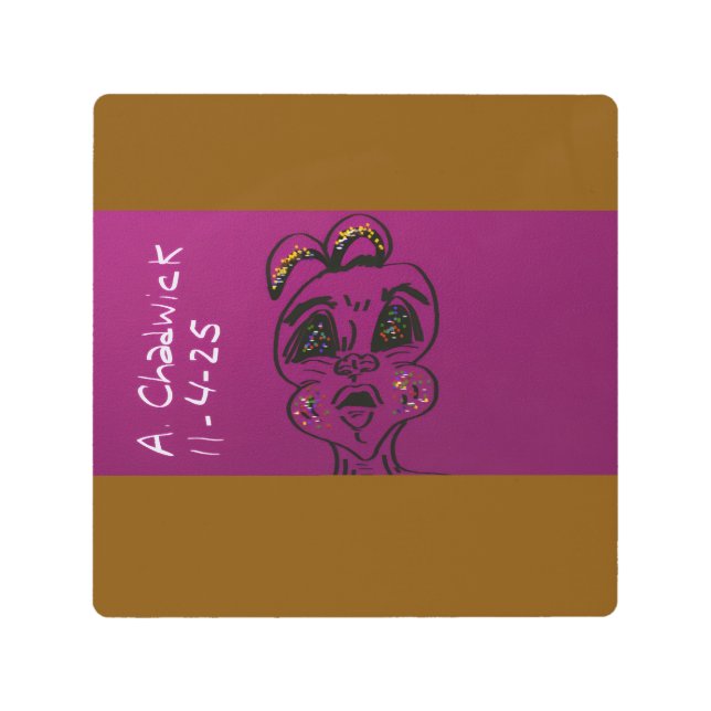 Impresión En Metal Clueless Bunny Metal Wall Art (Anverso)