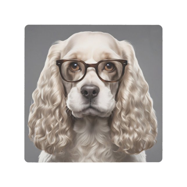 Impresión En Metal Cocker Spaniel estadounidense (Anverso)