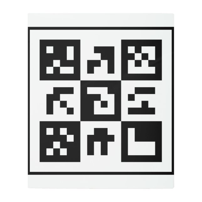 Impresión En Metal código qr (Anverso)