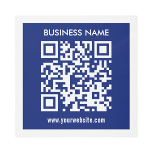 Impresión En Metal Código QR editable (generado instantáneamente)   A