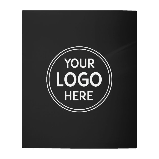 Impresión En Metal Código QR personalizado, moderno, elegante, monocr (Anverso)