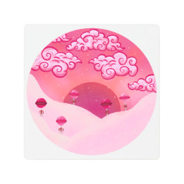 Impresión En Metal Colas y nubes de bonito