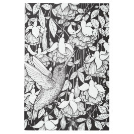 Impresión En Metal Colibrí y fucsia