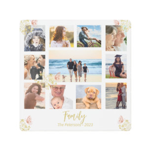 Impresión En Metal Collage de fotos familiar de moda