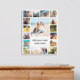 Impresión En Metal Collage de fotos sencillo moderno de 17