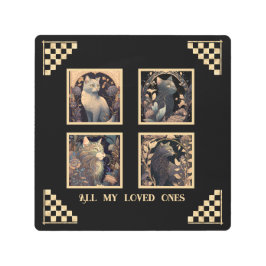 Impresión En Metal Collage felino de Patrimonio de la Humanidad Impre